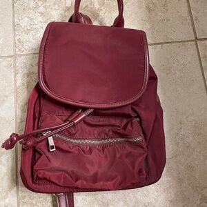 Maroon Mini Backpack
